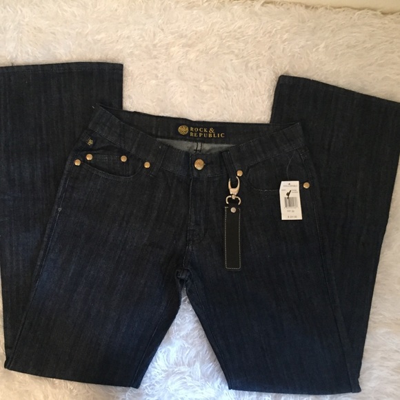 Rock & Republic Jeans w/ Gold Accent (NWT) Size 29