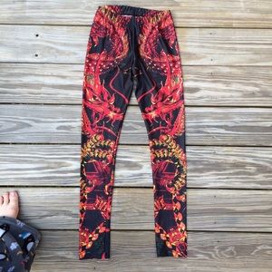 💛🐉 POPRAGEOUS dragon leggings size small 💛🐉