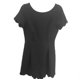 Monteau Los Angeles - Black Scalloped Romper