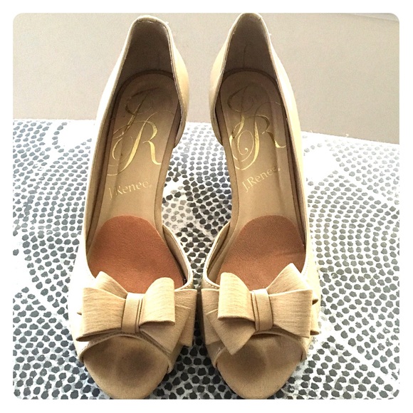 J. Renee patent leather wedges