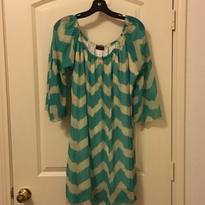 Chevron print boutique dress