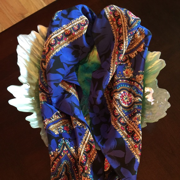 Multicolored 100% silk scarf FINAL PRICE