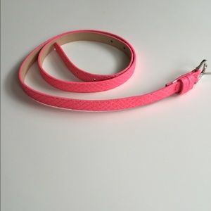 Hot Pink Snakeskin Belt