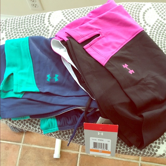 2 pairs of under armour shorts