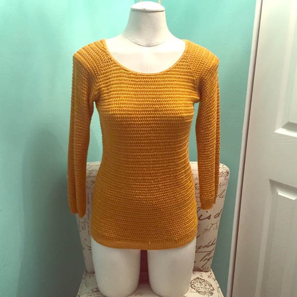 American Rag mustard yellow sweater