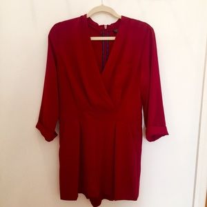 Topshop Red Romper