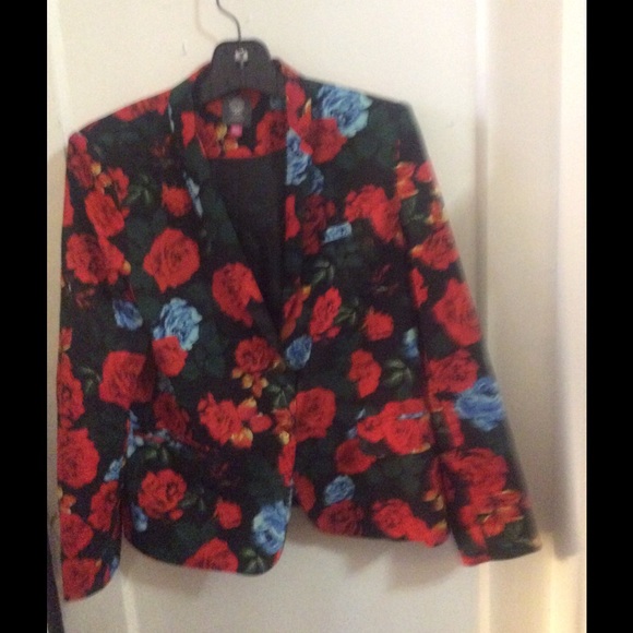 Red Floral Vince Camuto jacket