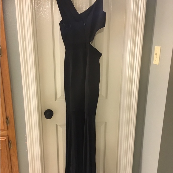 Black floor length dress