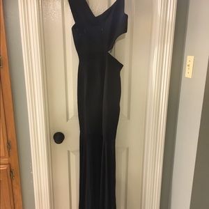 Black floor length dress