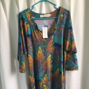 Tracy Negoshian Long Sleeve Dress