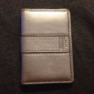 Silver Coach Wallet