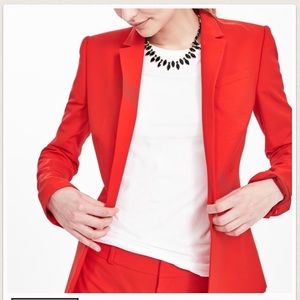 Banana Republic Light weight wool blazer in Red