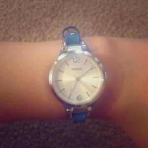 Leather Fossil wristwatch