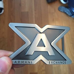 Armani Exchange belt buckle