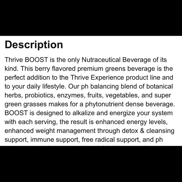 Thrive plus boost - Picture 2 of 2