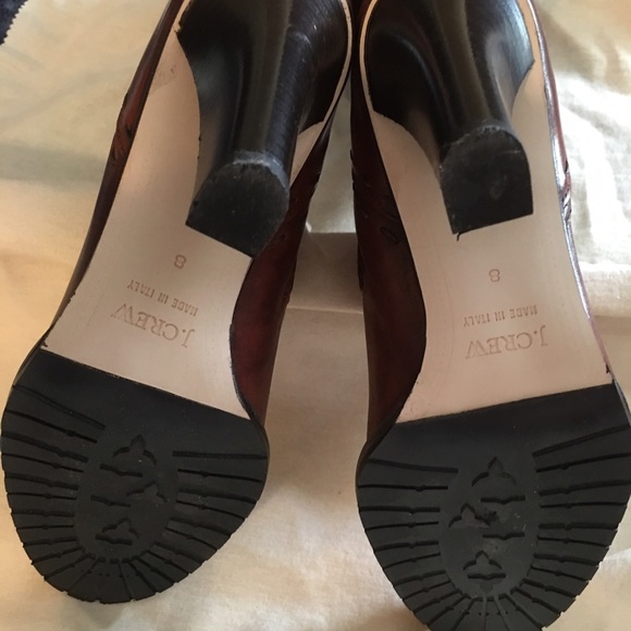 Jcrew high heel leather boots in cognac - Picture 3 of 7