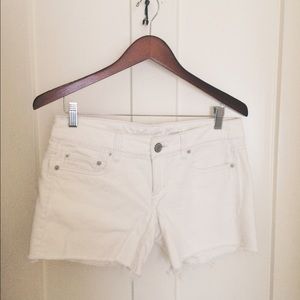 White American Eagle Jean Shorts