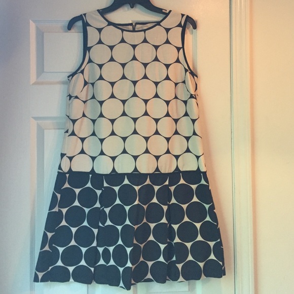 Black and cream Loft dress