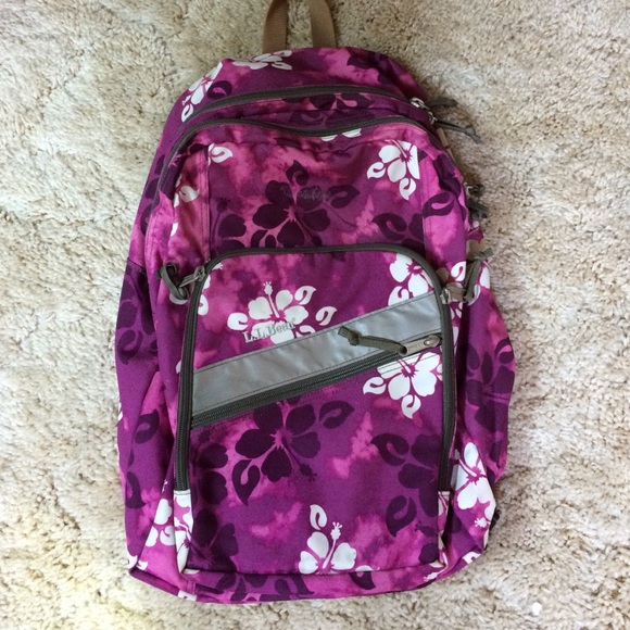 ll bean floral backpack