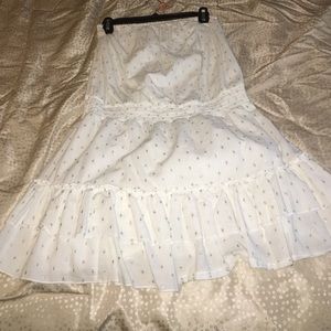 White tube top dress! Size M