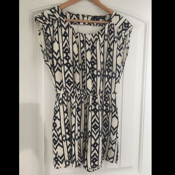 Black & White Romper