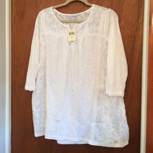 📢 LAST CALL📢  Lucky Brand White Top 1X NWT