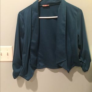 Pretty blue/green short blazer