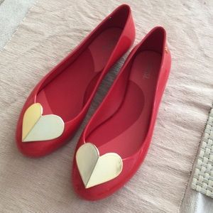 Brand new Adorable Melissa red flats!