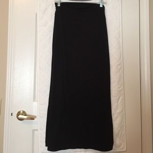 Black maxi skirt