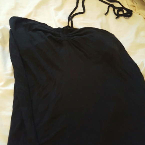 Black halter top
