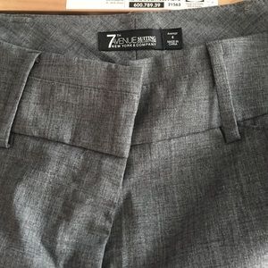 New York and company dress pants, gray, 4, worn 1
