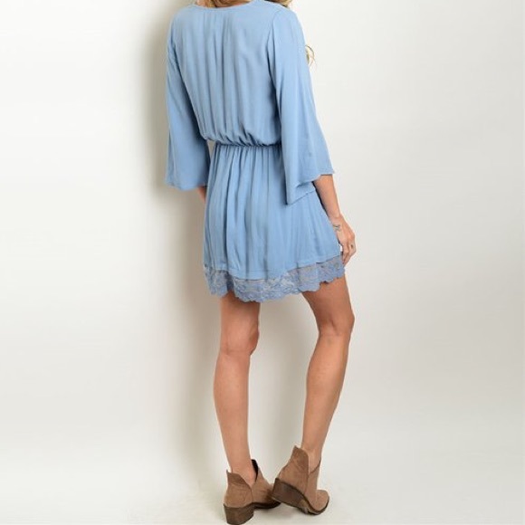 Sweet Indigo Saturday Dress - Picture 2 of 4