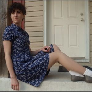 Retro 1950s Novelty Print Modcloth Dress Size 4