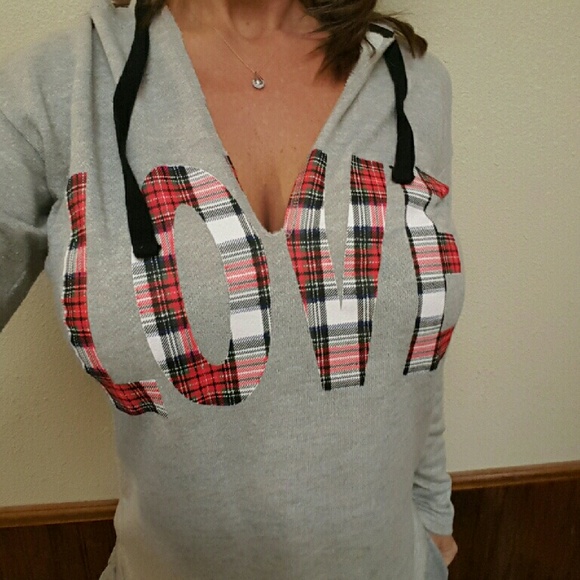 Sexy Deep V Hooded sweatshirt