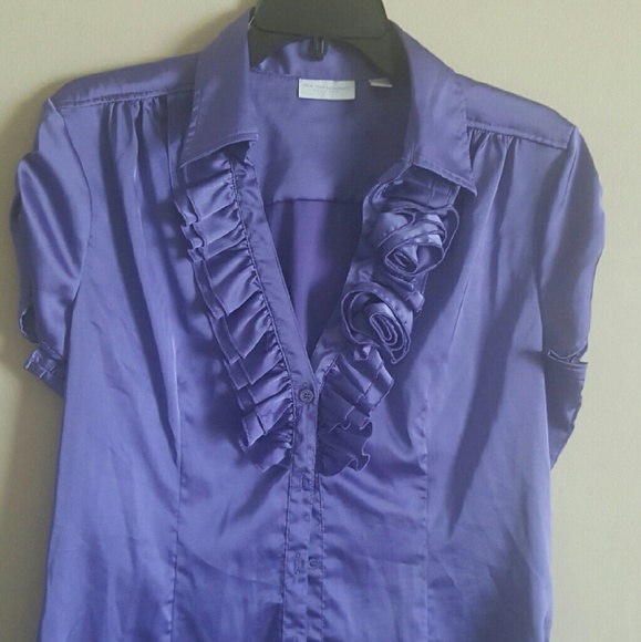 New York & Company purple blouse