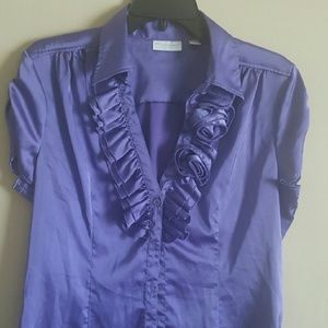New York & Company purple blouse