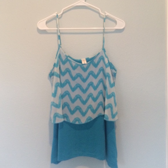 Blue tank top