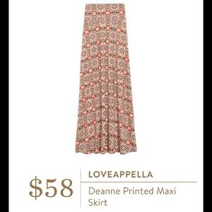 Loveappella Deanne maxi skirt