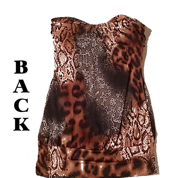 BODY CENTRAL Strapless Bandeau Top - Sz Medium - Picture 2 of 4