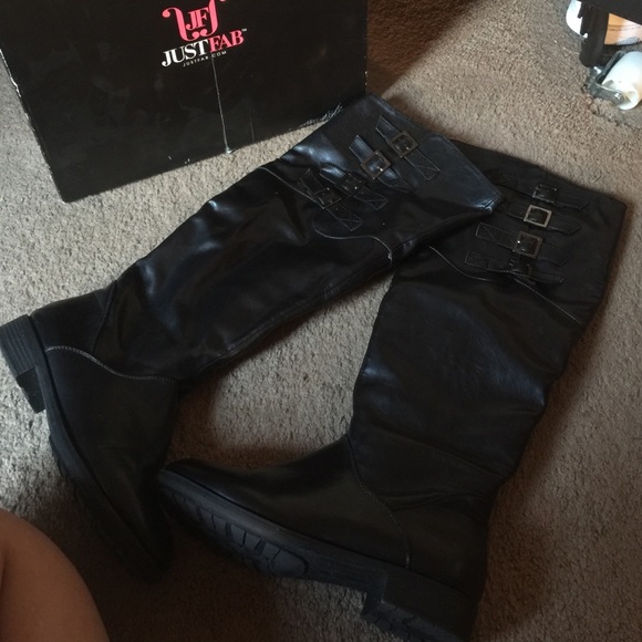 Cute black Knee high boots