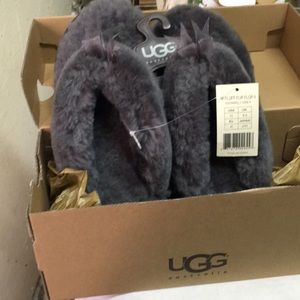 UGG Fluff Flop II Grey size 10