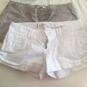 2shorts ! white and khaki both size 7