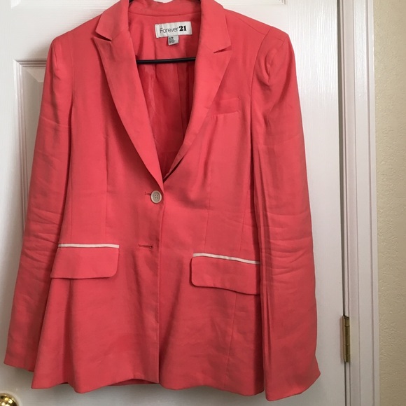 Coral boyfriend blazer