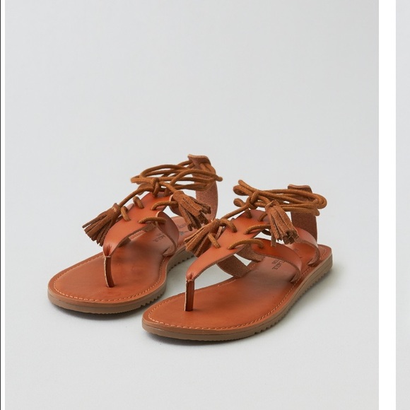 american eagle lace up sandals