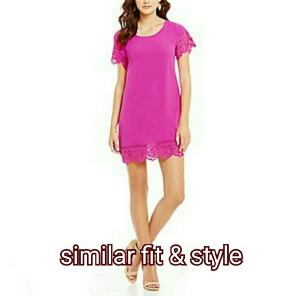 SugarLips Dresses - ⬇Fuchsia Flutter Sleeve Dress w/ Black Lace SugarLips Dresses - ⬇Fuchsia Flutter Sleeve Dress w/ Black Lace