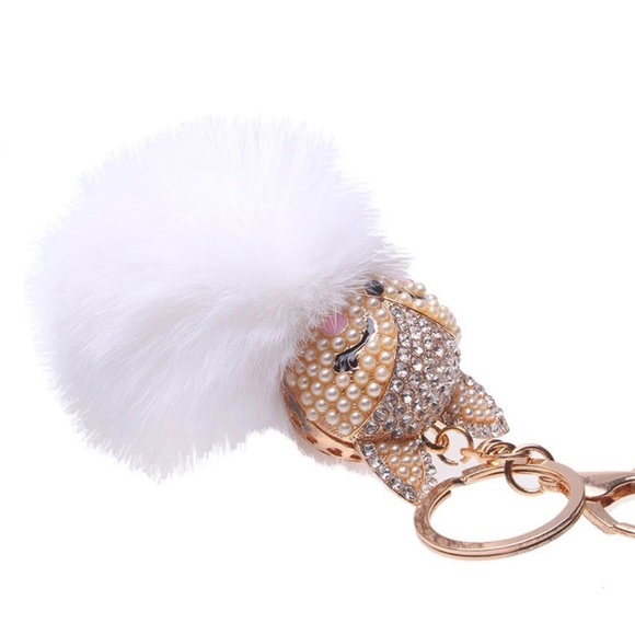 Fox Pom Key Chain - Picture 3 of 4