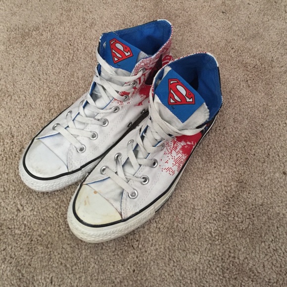 Super man all star converse high tops