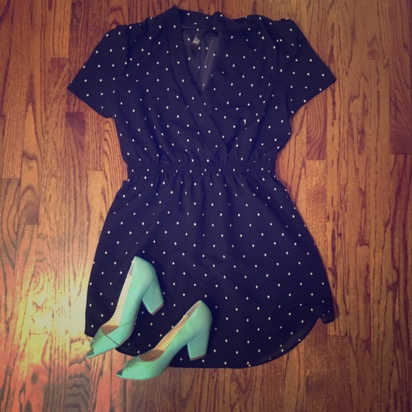 V- neck mini dress. NWOT