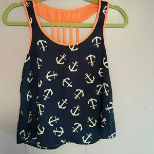 Rue 21 Back detail anchor tank