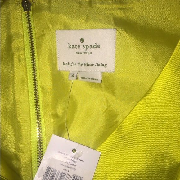 Kate. Spade. Structured. Silk. Mini. Dress. - Picture 2 of 3